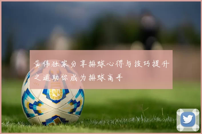 黄伟独家分享排球心得与技巧提升之道助你成为排球高手